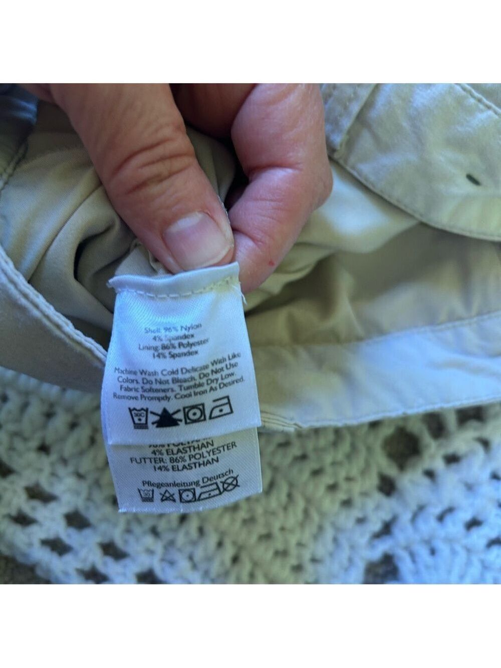 Eddie Bauer Womens Adventure Skort Lined Skirt Shorts Tan Size 10 Golf Vacation - Picture 9 of 13